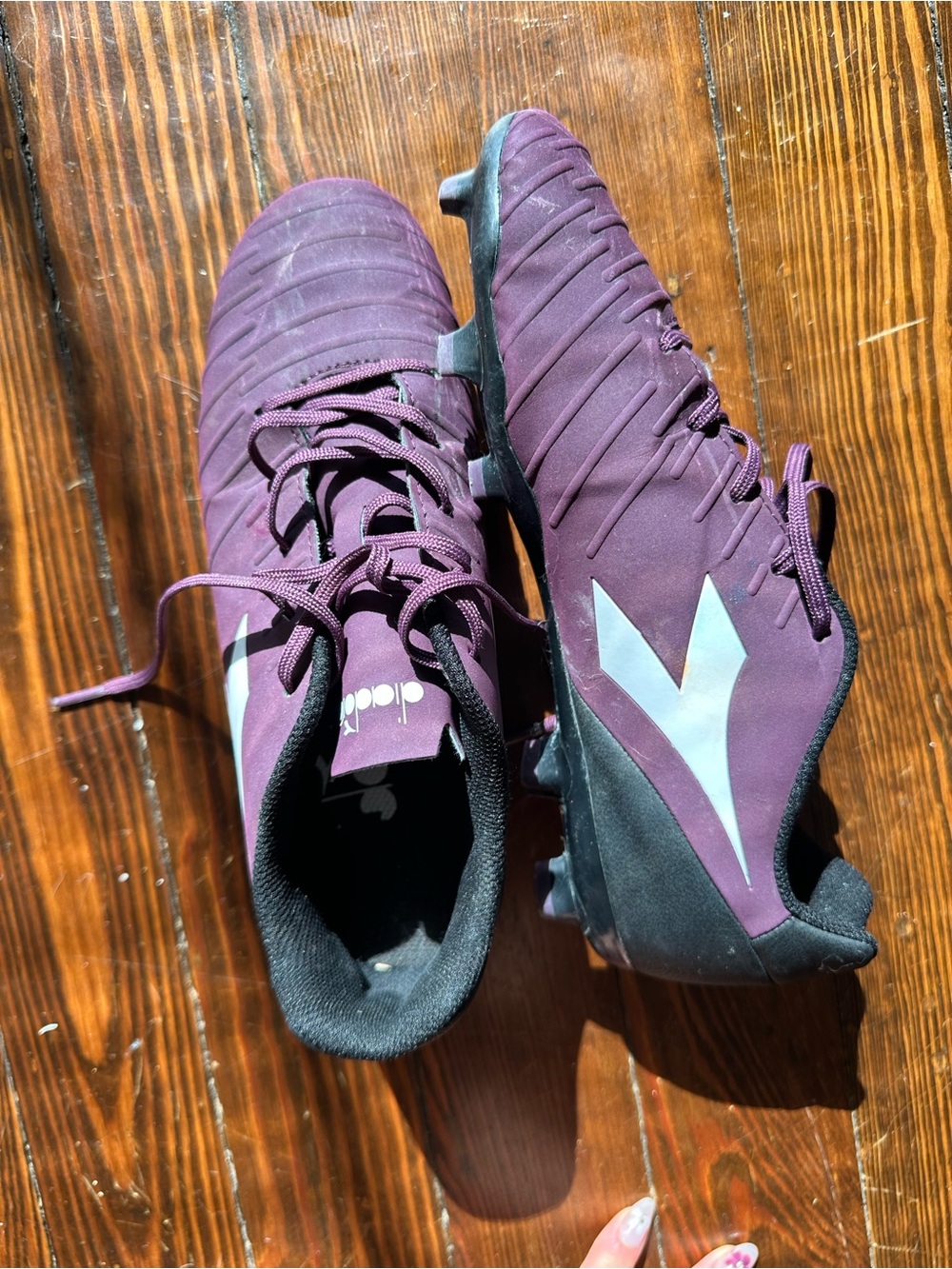 Diadora Women's Purple Soccer Cleats